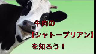 牛肉の 【シャトーブリアン】 を知ろう！
