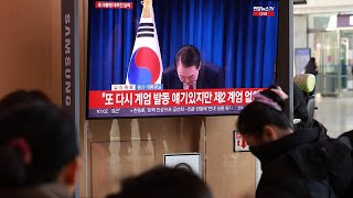 South Korean president apologizes for martial law declaration