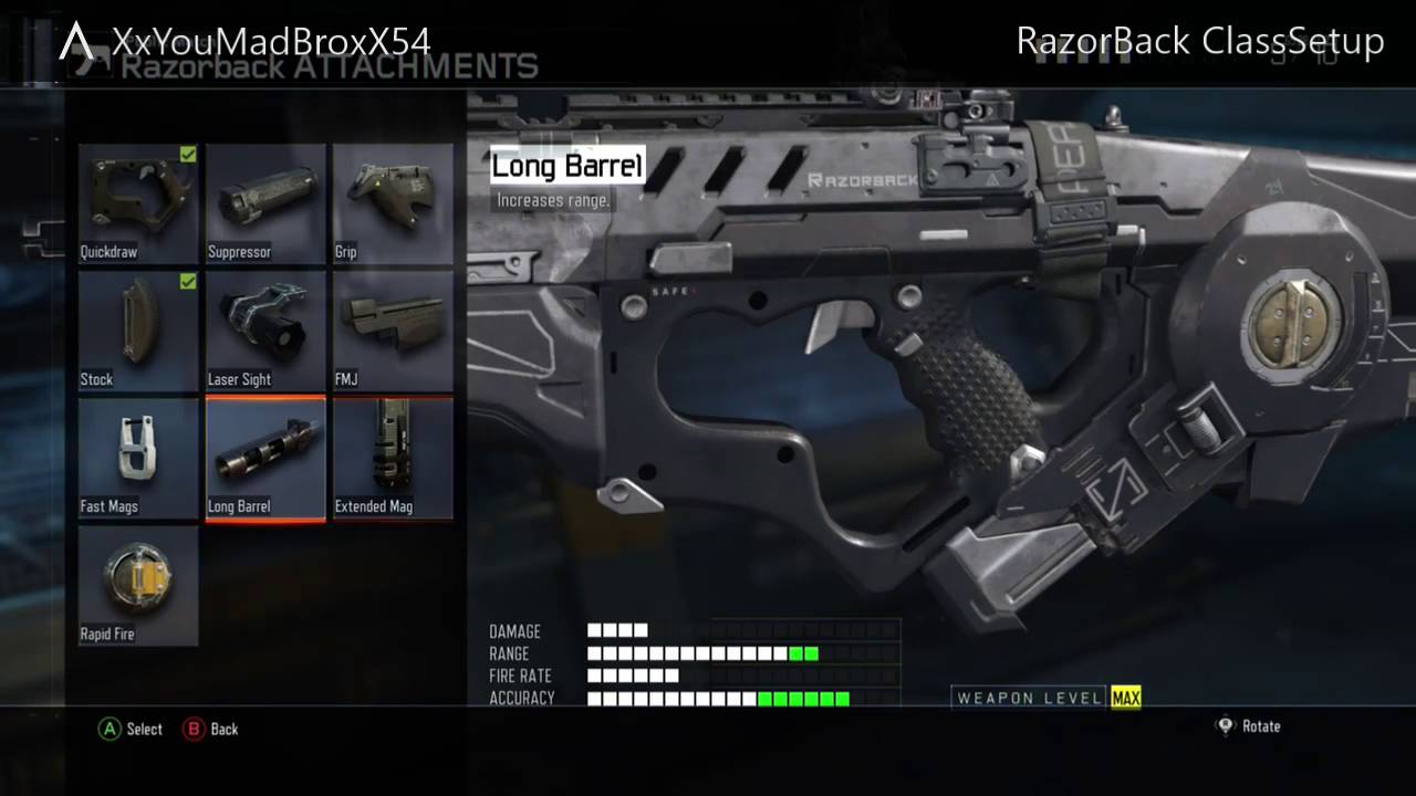 Razorback SMG Class Setup