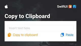 How to copy any Text to Clipboard in SwiftUI Tutorial (iOS 2022)