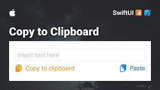 SwiftUI 튜토리얼에서 텍스트를 클립보드에 복사하는 방법(iOS 2022) screenshot 3