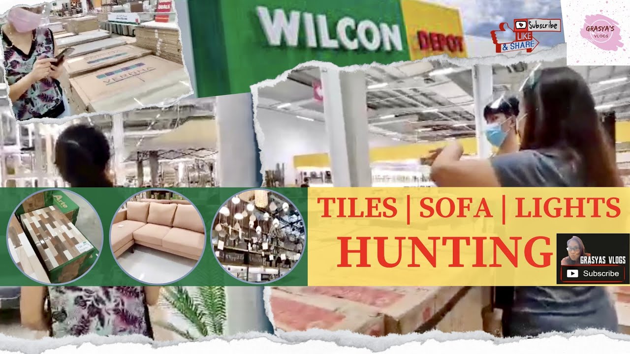 WALKTHROUGH & HUNTING OF TILES + SOFA + LIGHTS AT WILCON DEPOT KAWIT