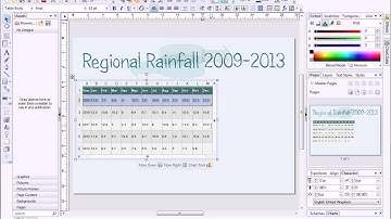 Serif PagePlus X7 Tutorial - Adding table rows and columns