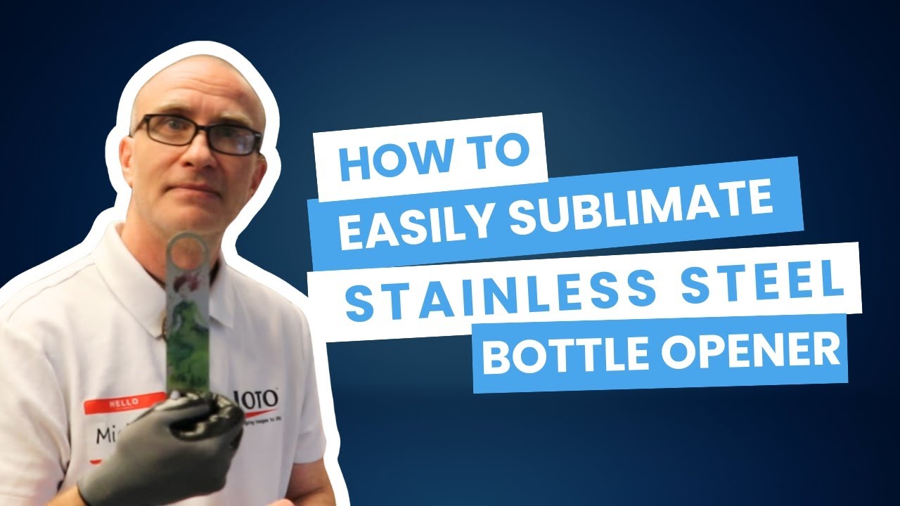 How to Easily Sublimate Stainless Steel Bottle Opener | One-Press Double-Sided Tutorial