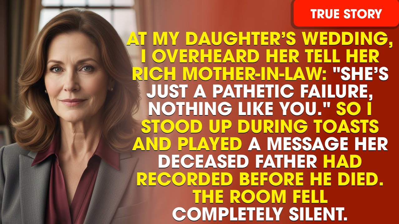 I Kept Quiet About My Fortune at My Daughter's Wedding — Until She Called Me 'Broke' in Her Speech