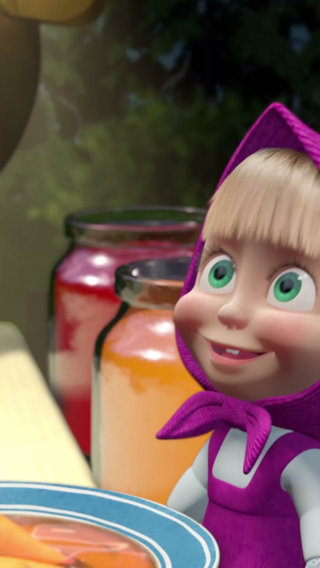 Con hambre después de trabajo ?? #Shorts #mashabear #niños #animación #mashaoso2024