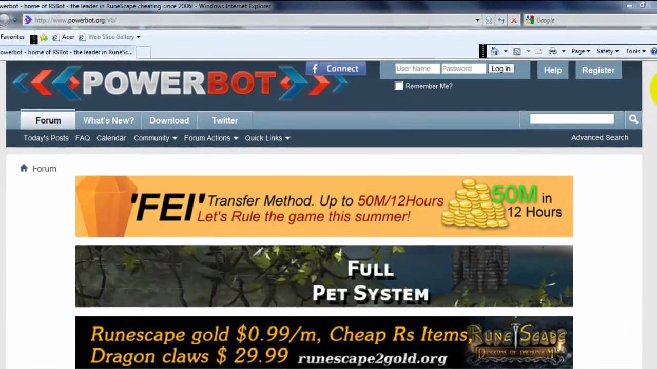 RSbot.org Closed by Jagex [evidence of the new RSbot]