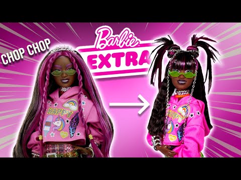 I Chopped Off ALL Her Hair Barbie Extra 19 Restyle Review Barbie 