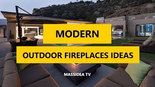 35+ Best Modern Outdoor Fireplaces & Patio Design ideas 2018