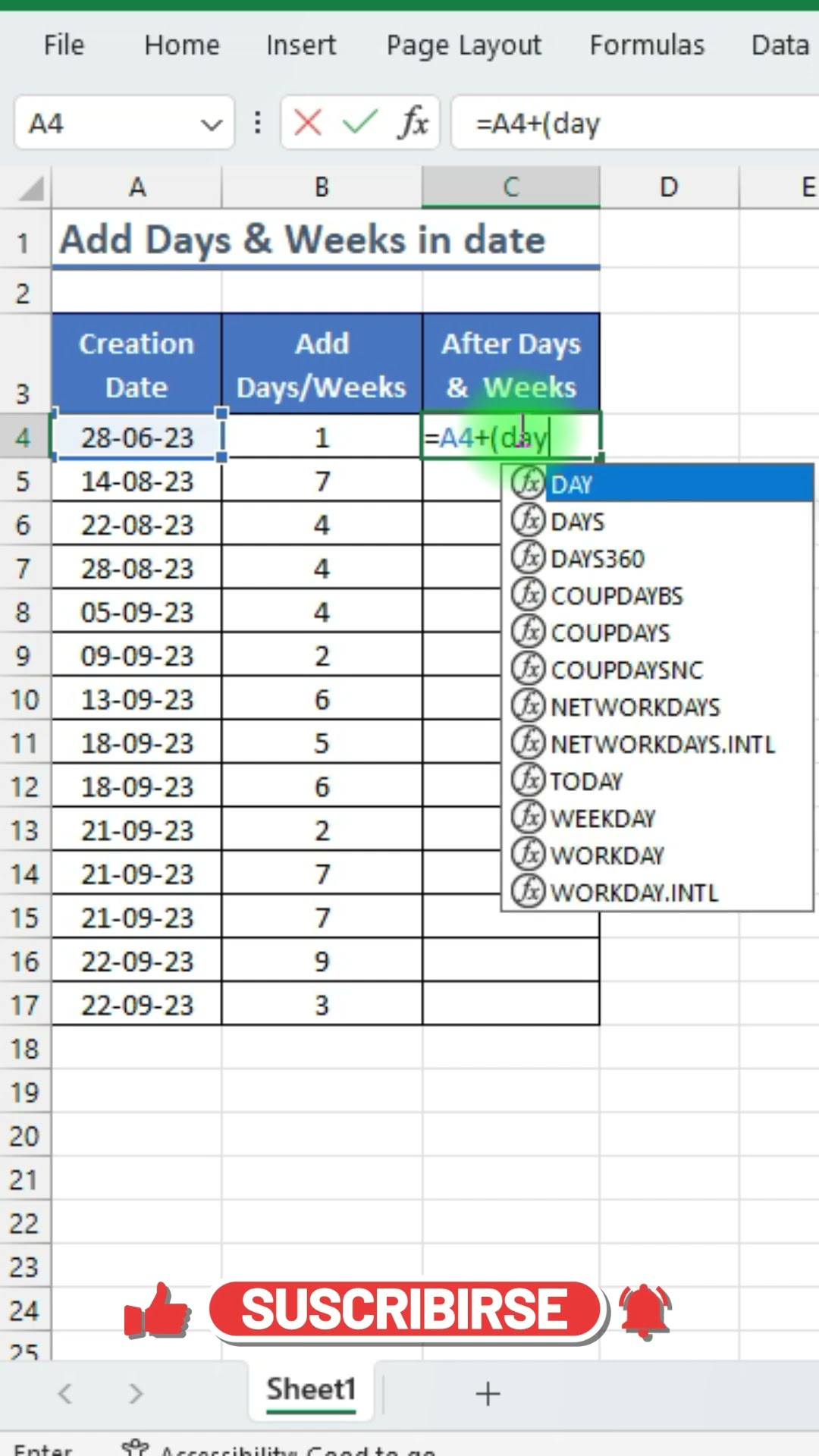 How To Add Weeks Into Dates Excel Add Weeks To Date In Excel excel How To Add Weeks Into Dates Excel Add Weeks To Date In Excel excel
