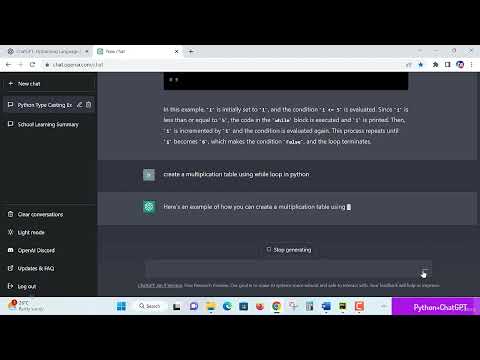use ChatGPT OpenAi to learn Python 02 Use ChatGPT to write while loop