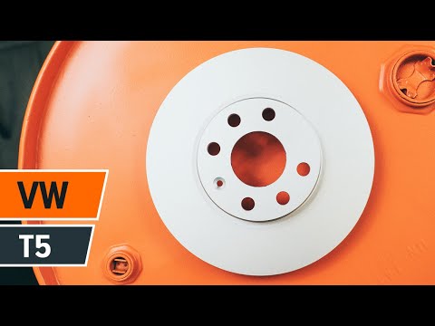 How to change front brake discs and brake pads VOLKSWAGEN T5 TUTORIAL | AUTODOC