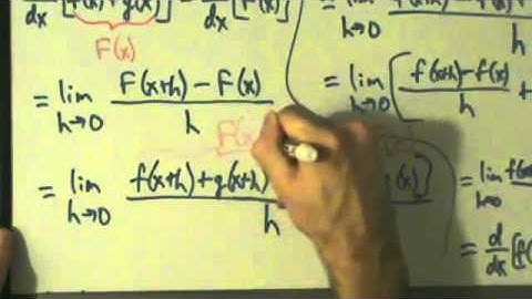 Calculus I - Derivatives - Sum and Difference Rules - Proofs