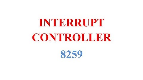 8259-Interrupt Controller