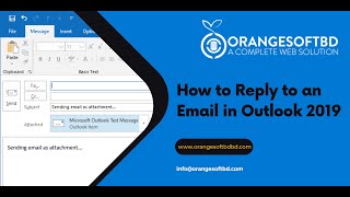 How to Reply to an Email in Outlook 2019 With Orange Soft BD screenshot 3