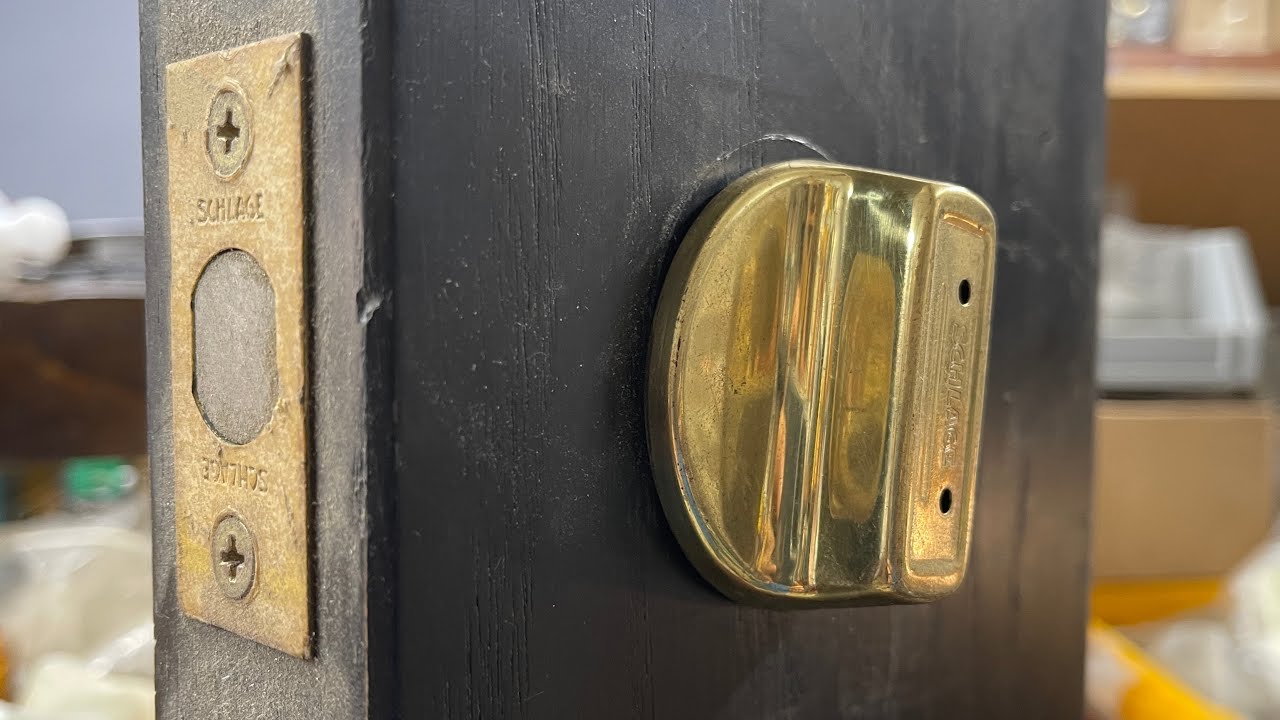 How To Remove This Old Schlage Deadbolt