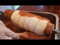 making Cinnamon Chimney Cake Trdelnik (Trdlo) / 굴뚝빵