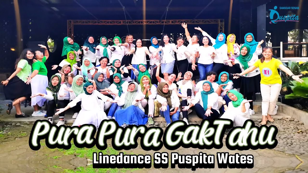 Linedance _ Pura Pura Gaktau _ Sanggar Senam PUSPITA - Wates
