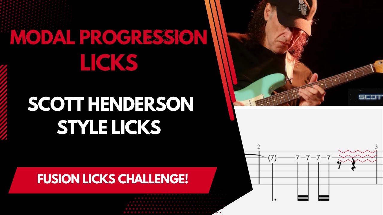 How To Play Fusion Licks Modal Progression Guitar Licks - Lead Guitar ...