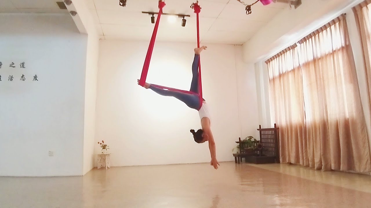 Aerial yoga aerial dance 空中瑜伽 空瑜舞韵 基础串连 ~后翻跳水式