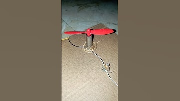 Running a Drone Motor with a 2-Wing RGB Light Propeller Using a Bicycle Wheel