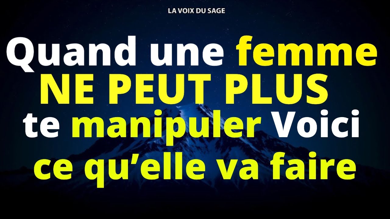 VOICI la réaction d’une femme Quand elle perd tout pouvoir sur toi