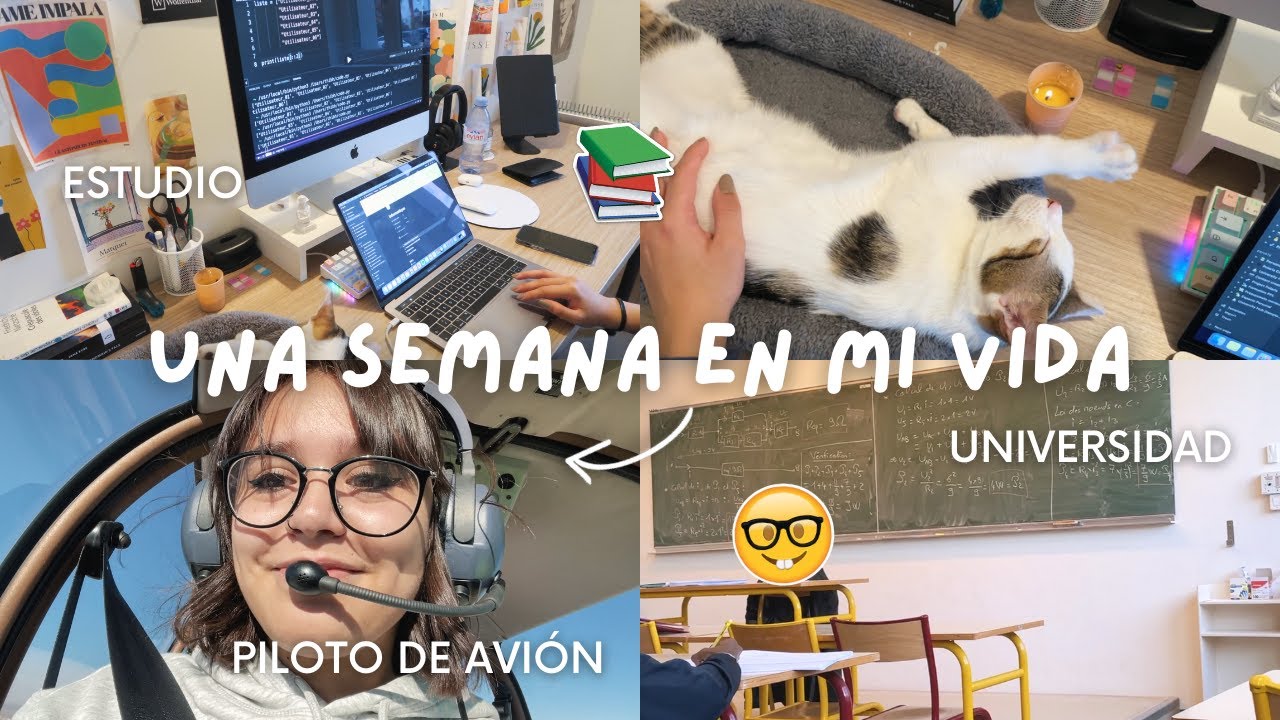 Una Semana Conmigo! Universidad, Clases Piloto de Avión, Amigos & Más ♡