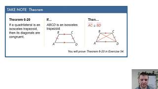 Geometry 6-6 Trapezoids and Kites: Problem 3 - Using the Midsegments of a Trapezoid