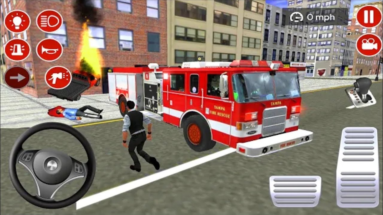 Truck Game Real Fire Truck Driving Simulator Emergency 12 Fire