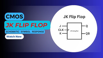CMOS JK Flip Flop with NOR Gates | Schematic | Symbol | Transient response | Cadence Virtuoso