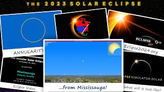 The Annular Solar Eclipse of October 14, 2023 from Mississauga, ON