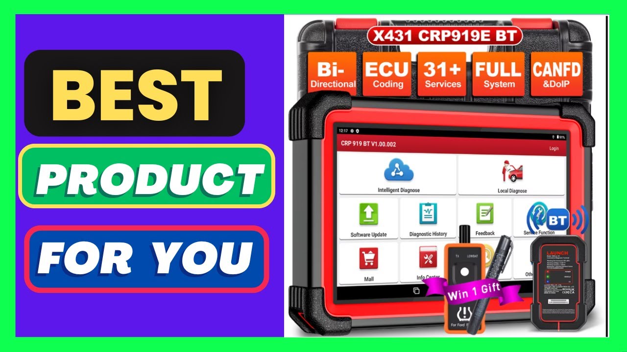 LAUNCH X431 CRP919E BT CAN FD DOIP All system Car