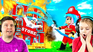 ESCAPE THE FIRE STATION OBBY! Roblox With The Kin Tin Krew!