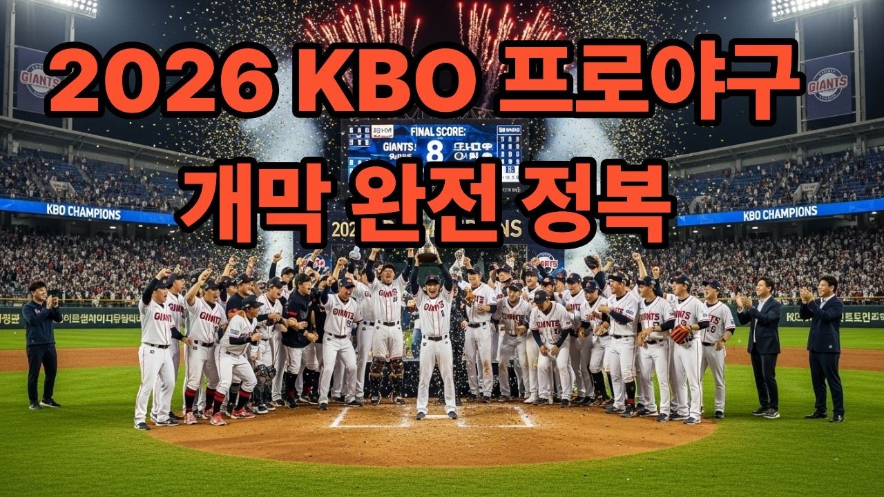2026 KBO 프로야구 개막 완전 정복