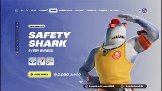 Fortnite New Safety Shark bundle