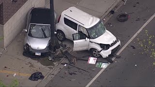Major accident early Monday morning shuts down part of West Irving Park road on city s North Side