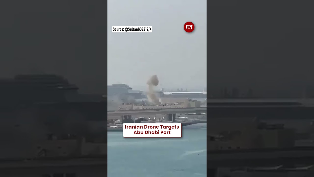 Иранский беспилотник нанес удар по порту Абу-Даби | ОАЭ в состоянии повышенной готовности на фоне...