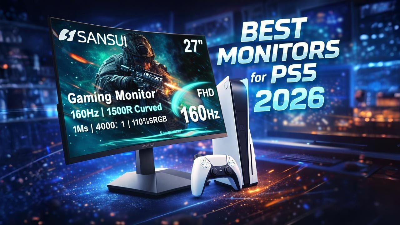 The Top 6 Best Monitors for PS5 2026 💥🎮 (4K, 120Hz, HDMI 2.1 & Budget ...