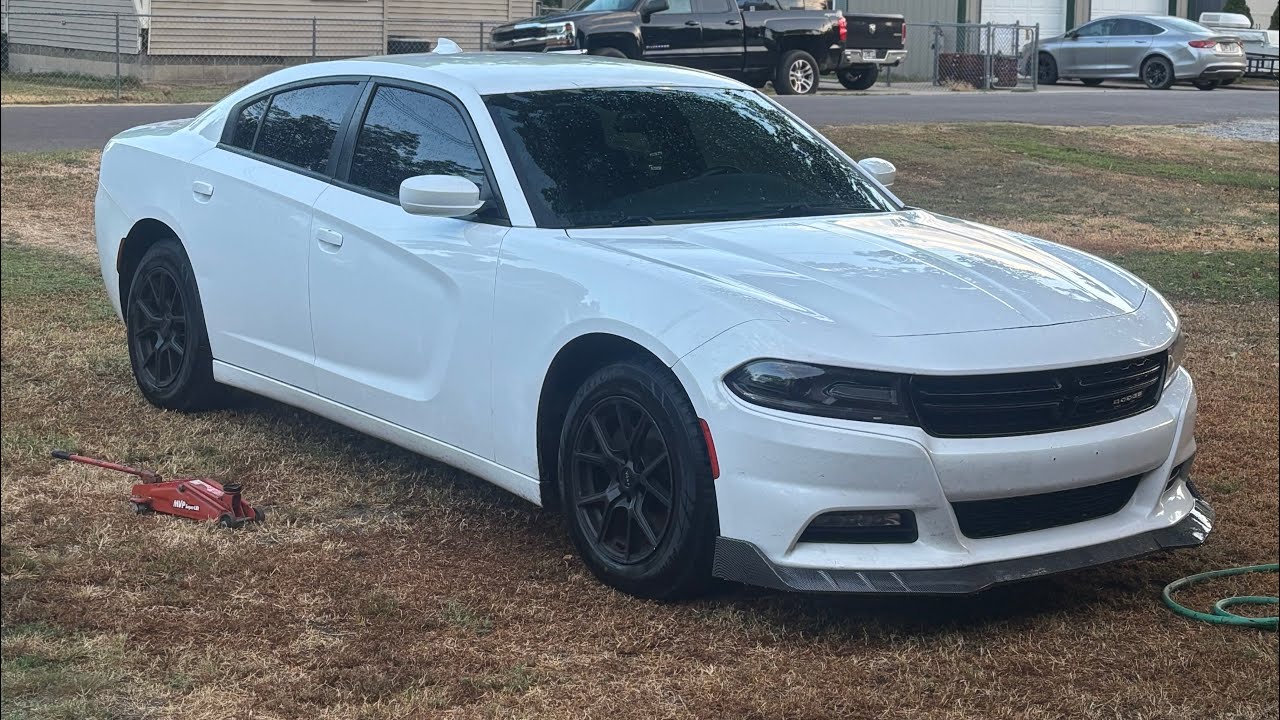 Installing a front lip splitter on my dodge charger