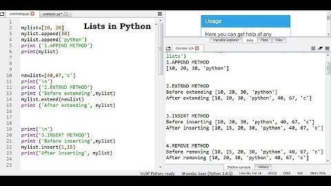 18. Lists in Python | List operations| List slices| List methods |#python,#lists,#listmethod