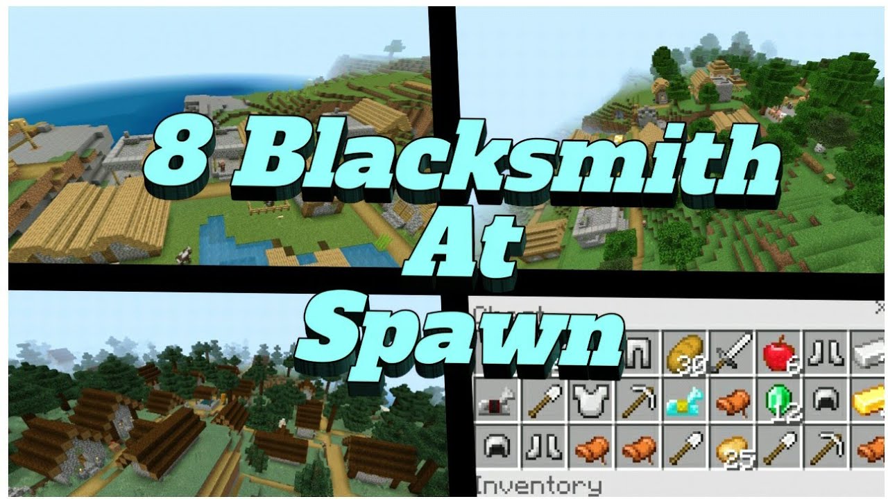 Minecraft 1.18 Blacksmith Village Seeds 8 Blacksmith At Spawn | Pocket Edition