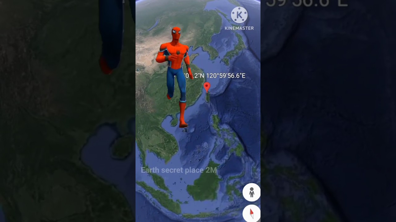 I found real spider man on google map and google earth #maps #earth @Earthsecret377