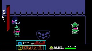 Downing Kris in Deltarune tutorial