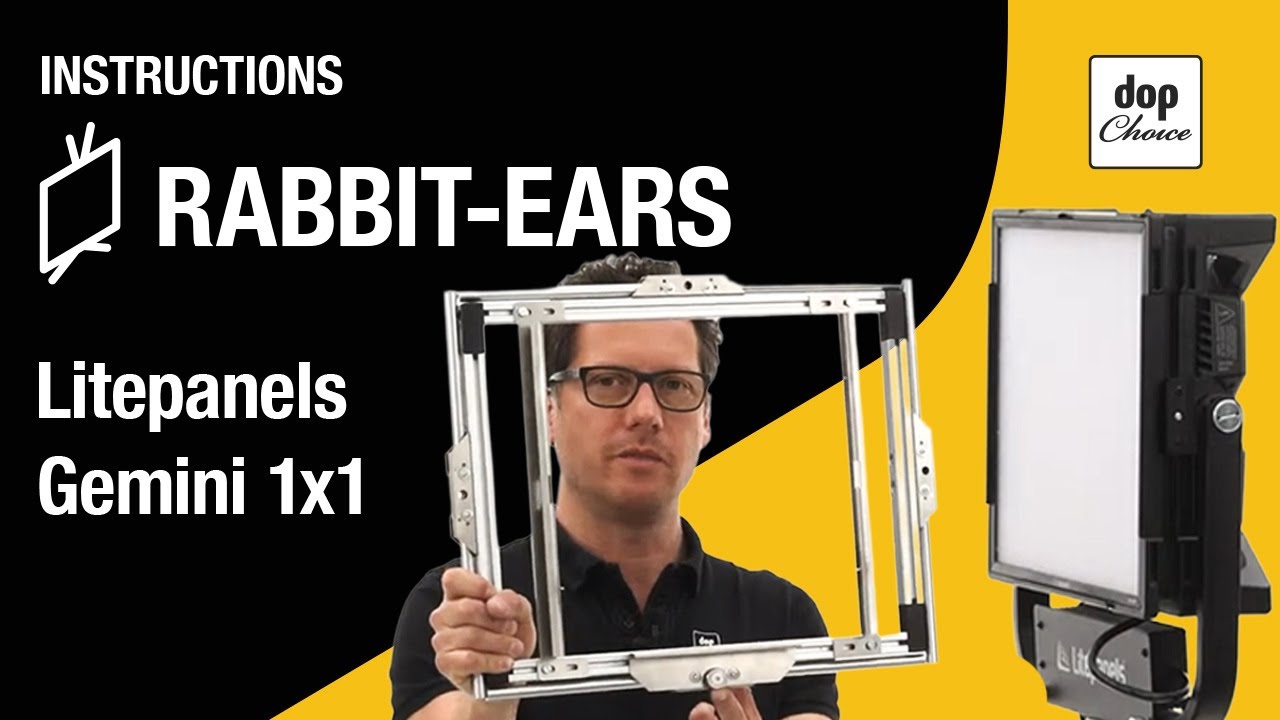 How to mount the RABBIT EARS onto the LITEPANELS Gemini 1x1