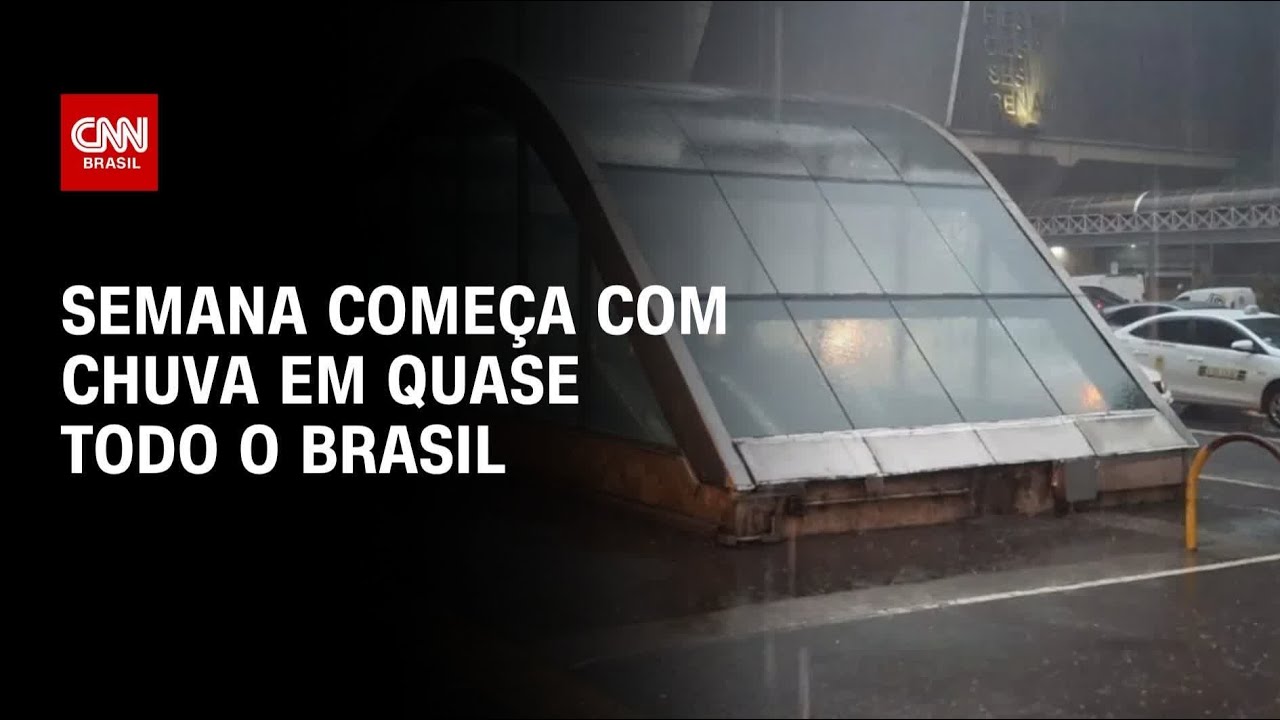 Previsão do Tempo: Semana começa com chuva em quase todo o Brasil | AGORA CNN