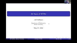Invited talk by Jeffrey Hoffstein (PKC 2026)