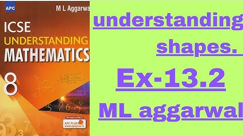 Understanding shapes. class8. ex 13.2. ml AGGARWAL.