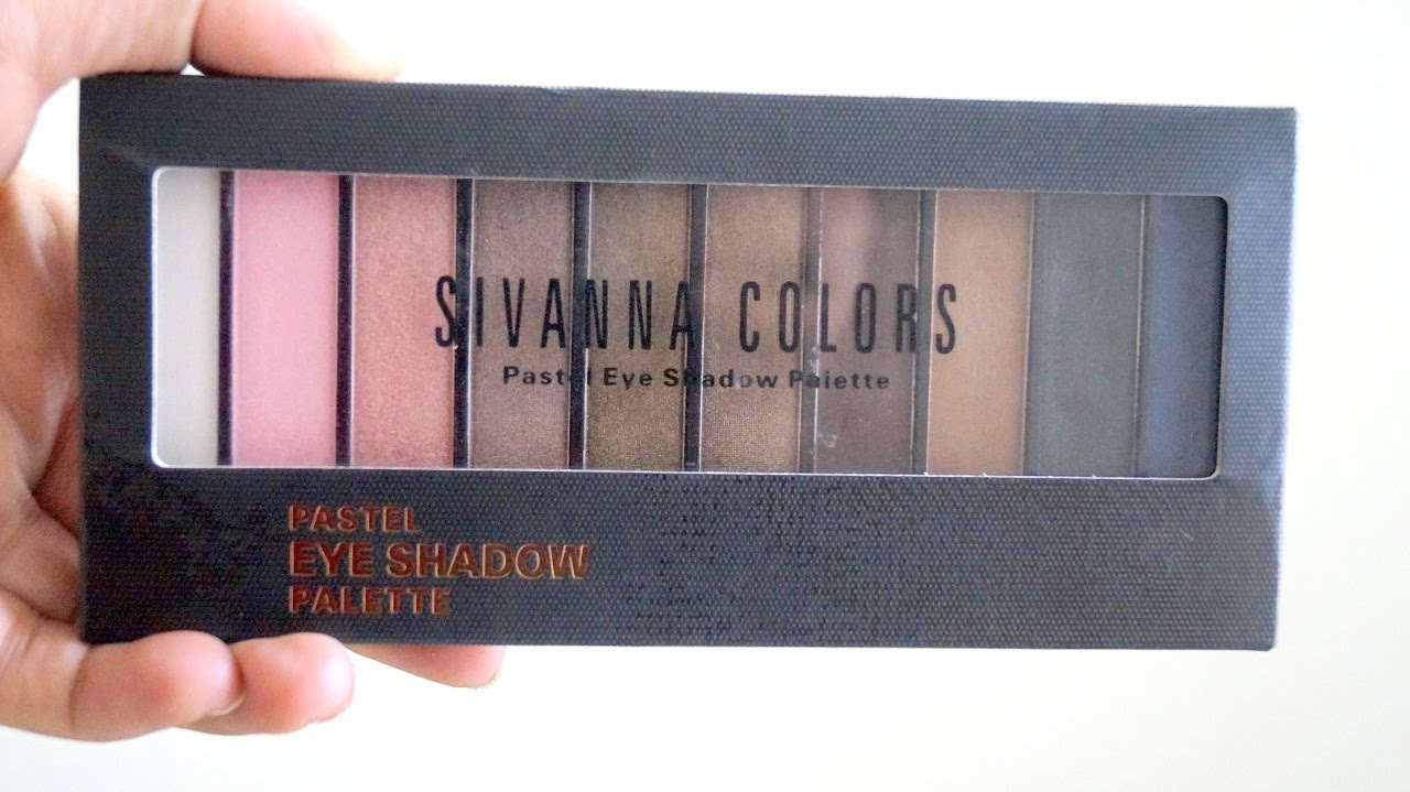 Sivanna Pastel eyeshadow palette review YouTube
