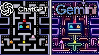 ChatGPT vs Gemini Make Pac-Man From Scratch