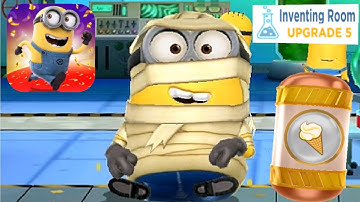 Minion Rush Mummy Costume rare minion Inventing room fullscreen android / ios gameplay walkthrough